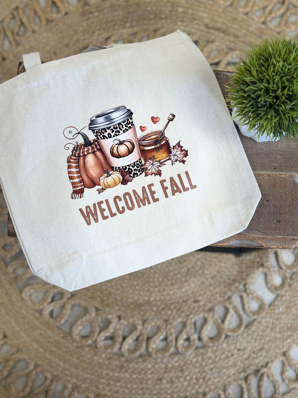 Welcome Fall Tote