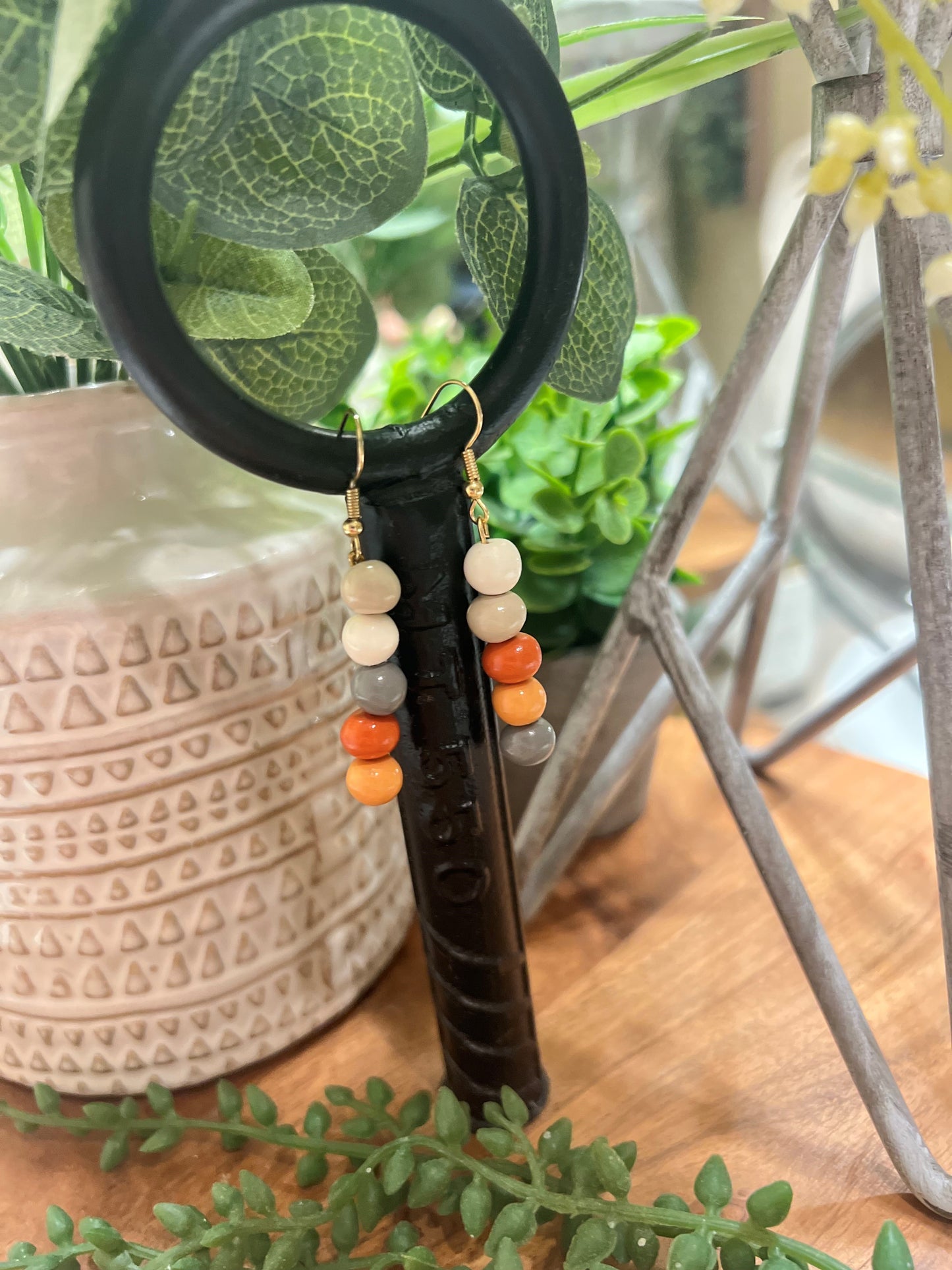 Boho Clay Beaded Dangle