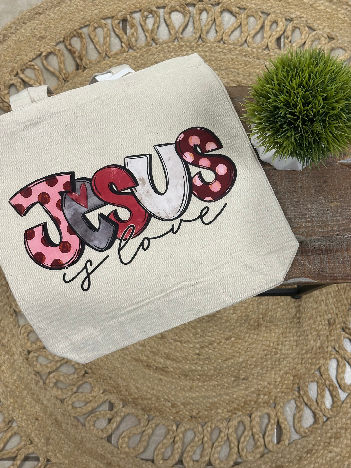 Jesus Is Love Tote