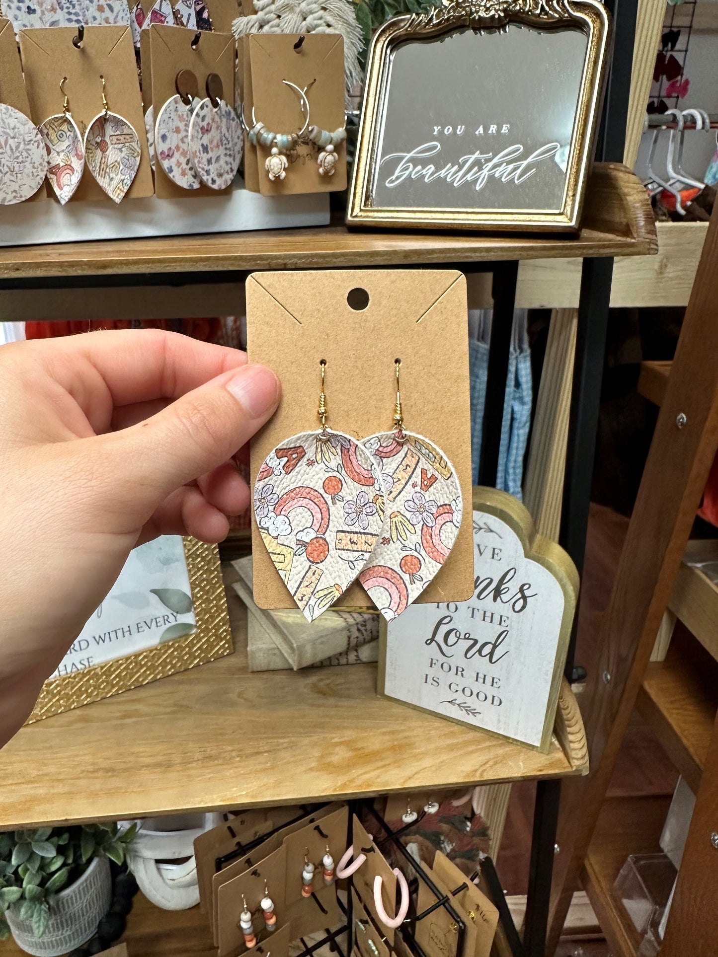 Pastel Back to School Leather Drops