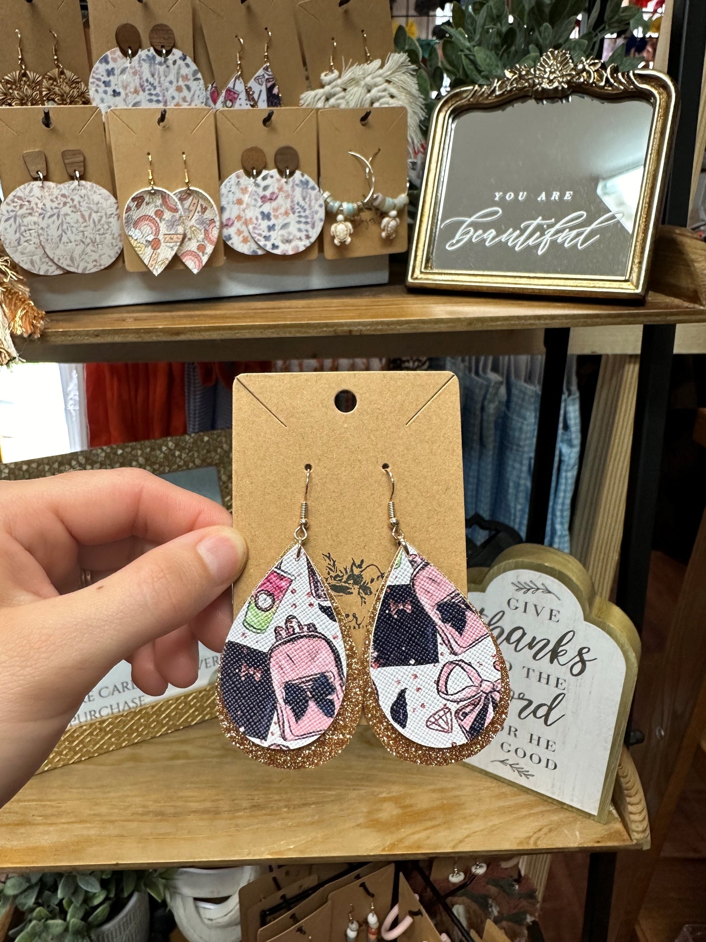 Chic Pink and Black Back to School Leather