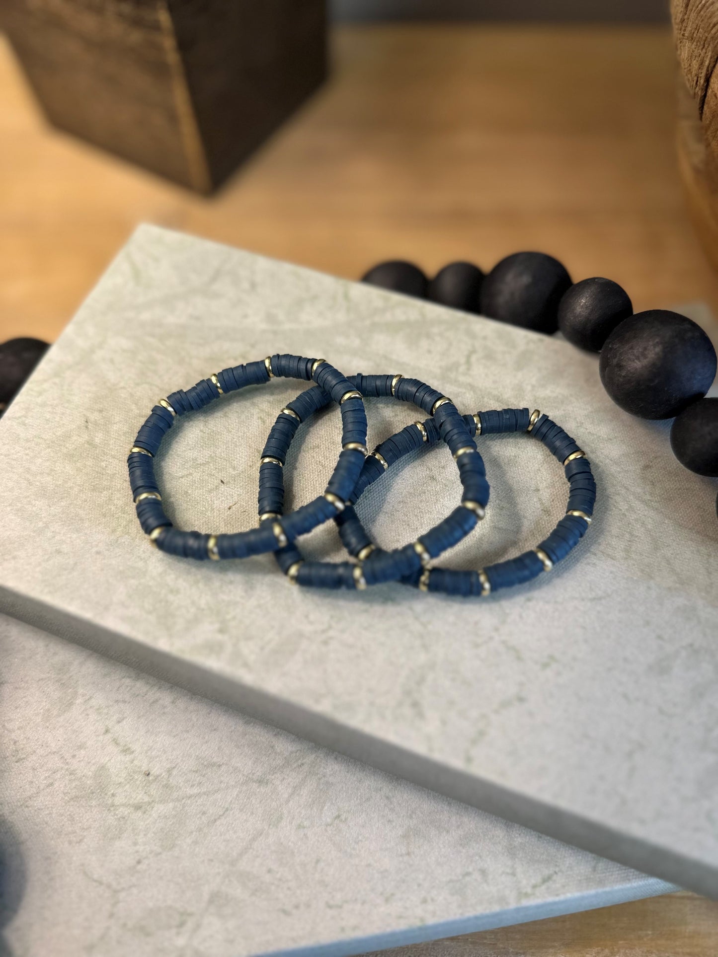 Cranberry & Pine Bracelet Stack
