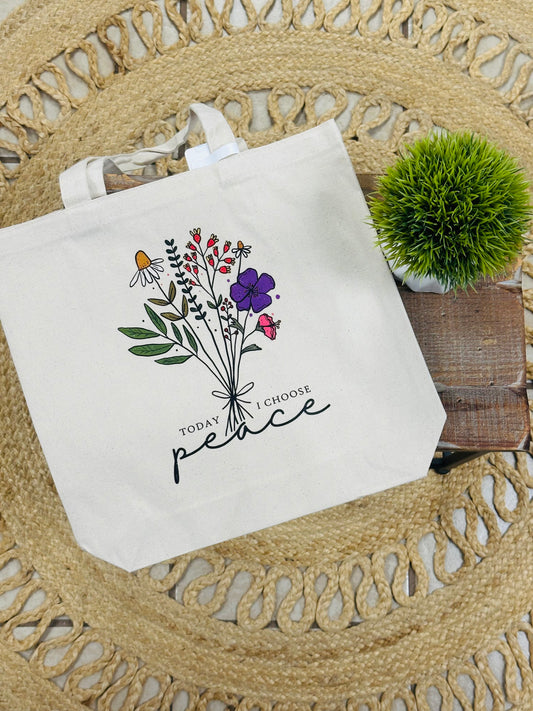 Today I Choose Peace Tote
